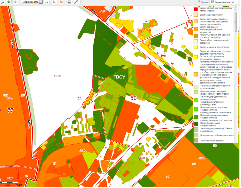 Вид разрешенного использования земельного участка карта