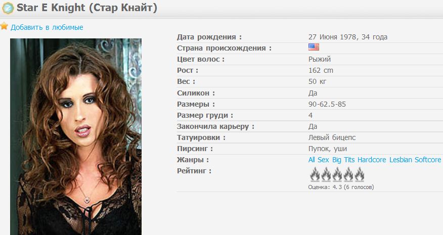 Star E. Knight    талантливая звезда американского прона